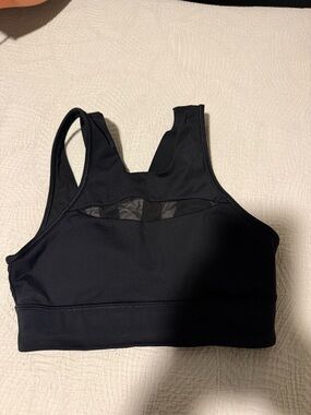 lululemon athletica Black Mesh-Accent Sports Bra